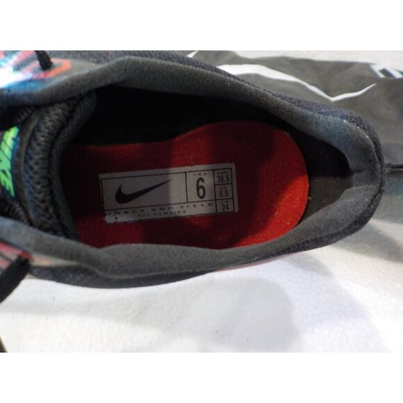 Nike Track & Field Women's Racing Spikes Shoes Black/Red/Charteuse Size 6 - Picture 3 of 7
